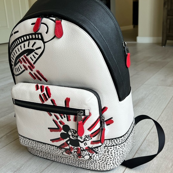 DISNEY MICKEY MOUSE X KEITH HARING WEST BACKPACK - Picture 2 of 10